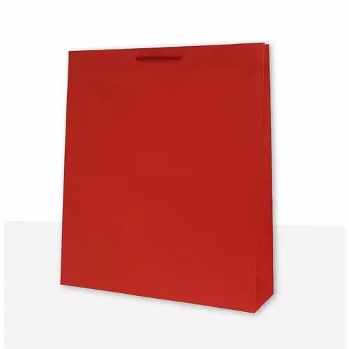 MER PLUS, torebka prezentowa jednobarwna t9 czerwona 10 sztuk
