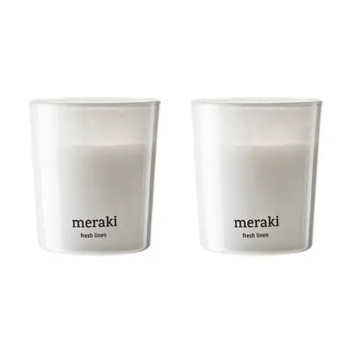 Meraki świeca zapachowa meraki 12 godzin 2-pak fresh linen