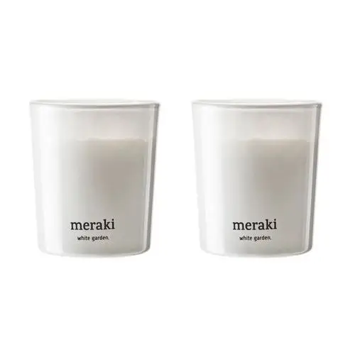 Meraki świeca zapachowa meraki 12 godzin 2-pak white garden