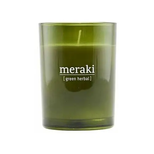 Meraki meraki świeca zapachowa zielone szkło 35 godz. green herbal
