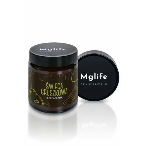 Mglife świeca gruszkowa z czekoladą - rzepakowa kosmetyki świeca zapachowa