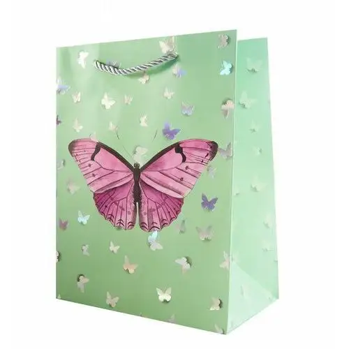 Motyl torebka na prezenty 18x23cm różne kolory Midex