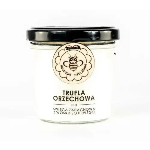 świeca z wosku sojowego Trufla Orzechowa - Miodowa Mydlarnia