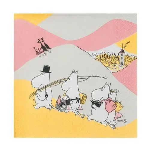 Moomin arabia serwetki muminki family time 33x33 cm, 20 szt. multi