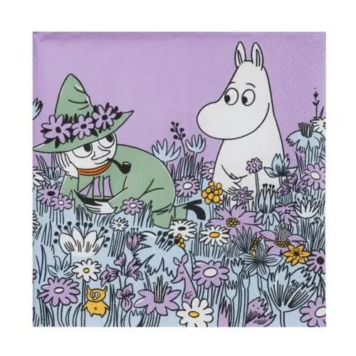 Moomin arabia serwetki muminki friends forever 33x33 cm, 20 szt. multi