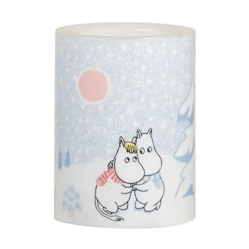 Muurla świeca blokowa moomin led 10 cm let it snow