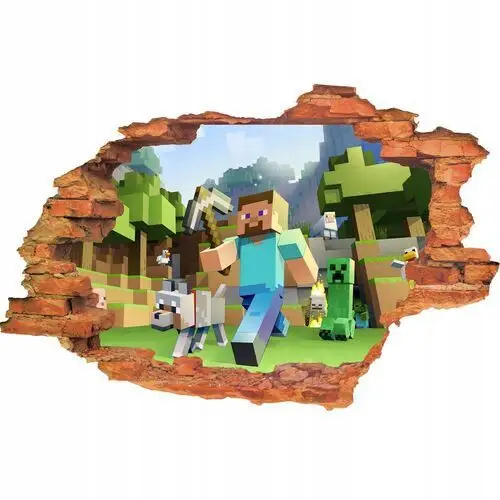 Naklejka na ścianę dla dzieci Minecraft