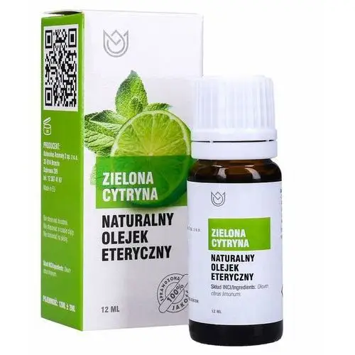 Naturalny Olejek Eteryczny 12Ml Zielona Cytryna