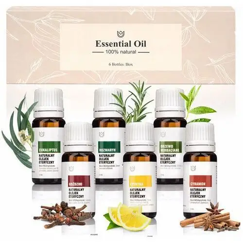 Naturalne aromaty Zestaw olejków eterycznych 6 x 12 ml