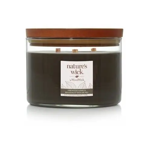 Nature's wick by woodwick Świeca firewood & birch 433 g