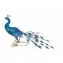 Niebieski Paw Dekoracja Ogrodowa Ozdoba Figurka 70x23x46 cm Sklep on-line