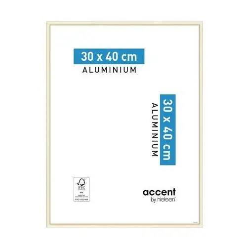 Ramka na zdjęcia ACCENT 30 x 40 cm złota mat aluminiowa