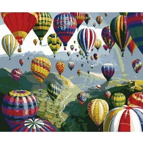Malowanie po numerach balon nad górami 40x50cm Norimpex