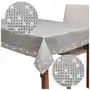 Obrus Szary na stół błyszczący W srebrne Cyrkonie Glamour 150x300 cm Sklep on-line