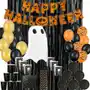 Mega zestaw halloween - 10 elementów baner balony duszek talerzyki i kubeczki Ochprosze Sklep on-line