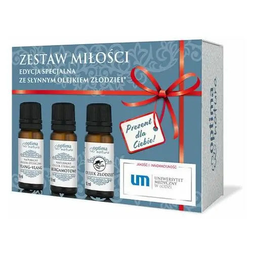 Optima Natura, ZESTAW MIŁOŚCI (Olejek Ylang-Ylang, Olejek Złodziei®, Olejek Bergamotowy). W zestawie taniej