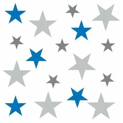 Oracal Naklejki na ścianę gwiazdki samoprzylepne 5-10 cm, zestaw 263 szt. wybór kolorów