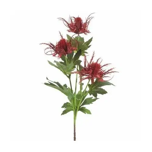 OSET sztuczny kwiat dekoracyjny na gałązce 68 cm czerwony,zielony