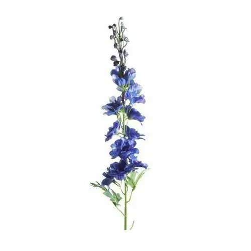 OSTRÓŻKA OGRODOWA sztuczny kwiat dekoracyjny z płatkami z jedwabistej tkaniny 80 cm ciemnoniebieski