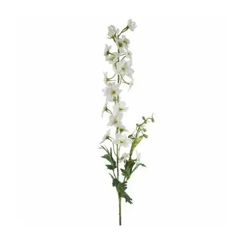 OSTRÓŻKA POJEDYNCZA sztuczny kwiat dekoracyjny z płatkami z jedwabistej tkaniny 80 cm kremowy