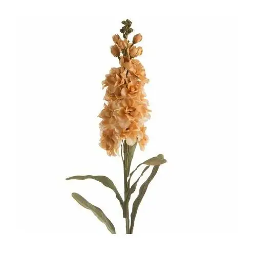 OSTRÓŻKA sztuczny kwiat dekoracyjny z płatkami z jedwabistej tkaniny 80 cm musztardowy