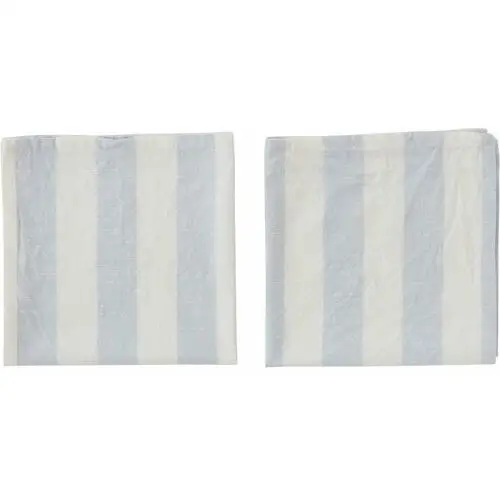 OYOY Serwetka Striped 45x45 cm, 2-pak Ice Blue