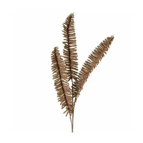 PAPROĆ - gałązka sztuczny kwiat dekoracyjny 81 cm brązowy