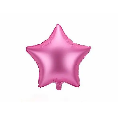 Balon foliowy gwiazdka, satynowy różowy - 48 cm - 1 szt., BFOL/3136-9