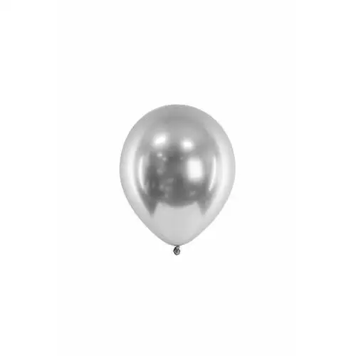 Party deco Balony lateksowe glossy srebrne - 30 cm - 50 szt