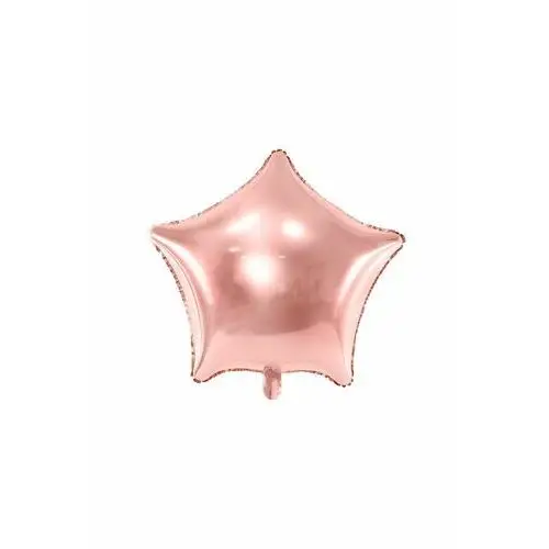 Balon foliowy "Gwiazdka", PartyDeco, różowo złoty, 19" STR