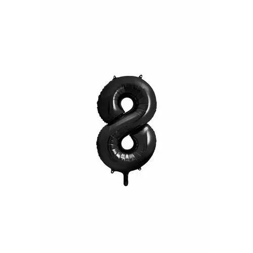 Balon foliowy metalizowany Cyfra ''8'' w kolorze czarnym