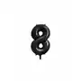 Balon foliowy metalizowany Cyfra ''8'' w kolorze czarnym Sklep on-line