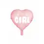 Balon foliowy serce - it's a girl, 45 cm, jasny różowy Sklep on-line
