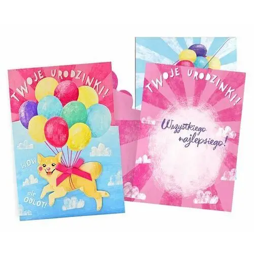 Passion cards Karnet dk-1033 urodziny dziecięce (piesek, balony)
