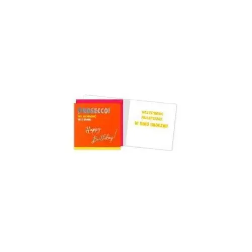 Passion cards - kartki Karnet qr-009 urodziny (prosecco)