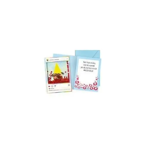Passion cards - kartki Kukartka karnet b6 konfetti urodziny mops