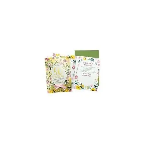 Passion cards - kartki Kukartka karnet b6 urodziny 50 (kwiaty)