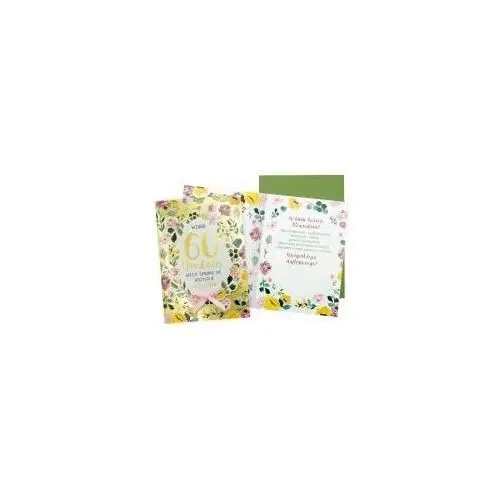Passion cards - kartki Kukartka karnet b6 urodziny 60 (kwiaty)