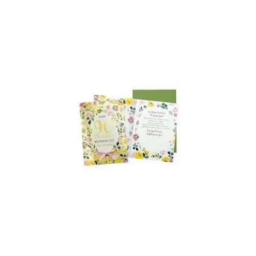 Kukartka karnet b6 urodziny 90 (kwiaty) Passion cards - kartki