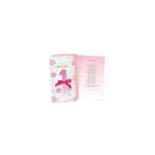 Passion cards - kartki Kukartka karnet urodziny roczek różowe kwiatki