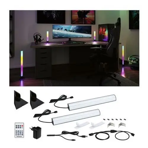 Set of 2 entertainled lightbar dynamic rgb 30cm, podstawa Paulmann