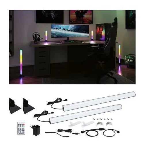 Paulmann set of 2 entertainled lightbar dynamic rgb 60cm, podstawa