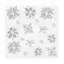 Serwetki świąteczne Snowflakes Glitter srebrne 33 x 33 cm 20 szt Sklep on-line
