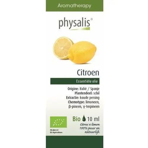 Olejek eteryczny cytryna zwyczajna (citroen) bio 10 ml - Physalis