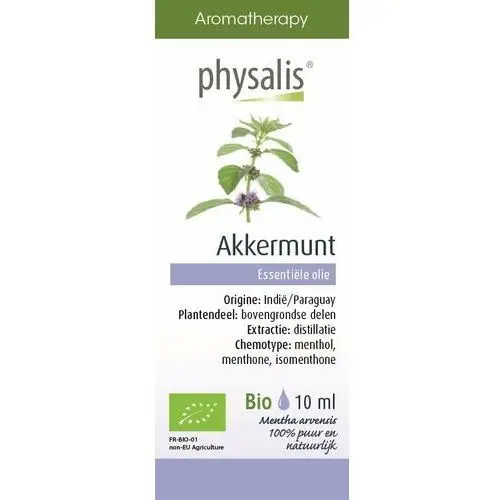 Olejek eteryczny mięta polna (akkermunt) bio 10 ml - Physalis