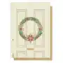 Kartka świąteczna Boże Narodzenie drzwi wieniec Sklep on-line