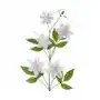 PNĄCZE POWOJNIK sztuczny kwiat dekoracyjny z płatkami z jedwabistej tkaniny 85 cm biały,jasnofioletowy Sklep on-line