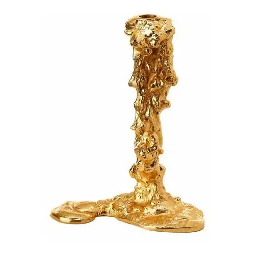 Polspotten świecznik drip l 25 cm złoto