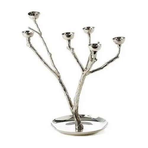 świecznik twiggy s 35 cm srebro Polspotten