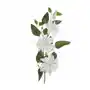 POWOJNIK CLEMATIS sztuczny kwiat dekoracyjny z płatkami z jedwabistej tkaniny 85 cm biały,zielony Sklep on-line